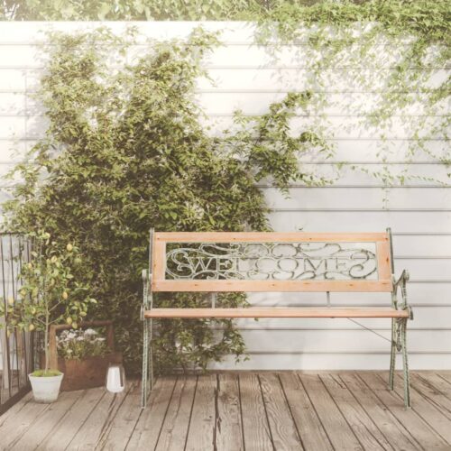 Garden Bench 122cm Solid Wood Fir - Image 3