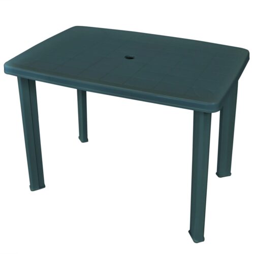 Garden Table Green 101x68x72cm Plastic