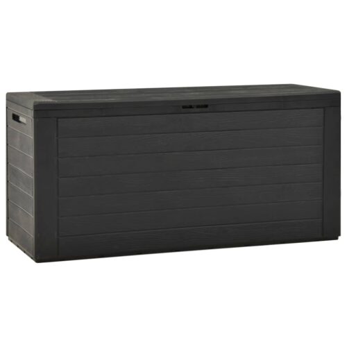 Garden Storage Box Anthracite 116x44x55cm