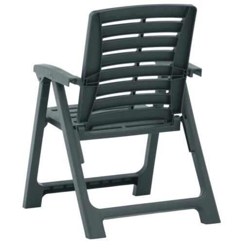 Garden Chairs 2pcs Plastic Green - Image 5