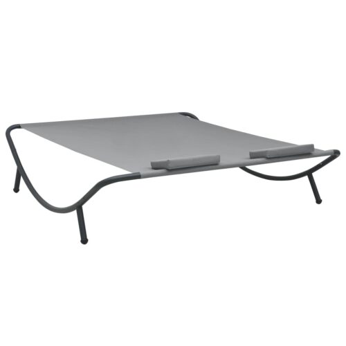 Outdoor Lounge Bed Fabric Anthracite - Image 4