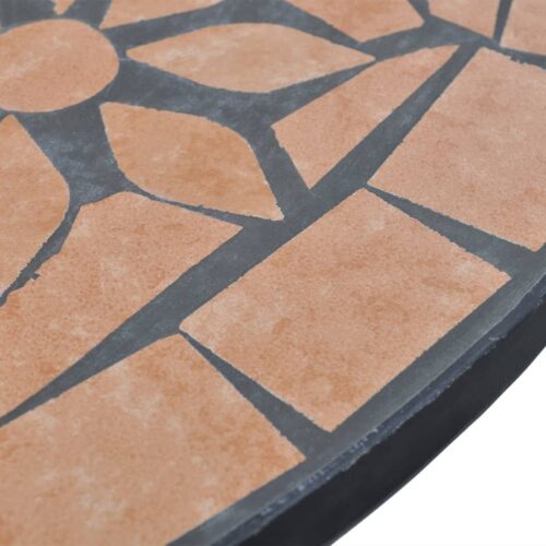 Bistro Table Terracotta 60cm Mosaic - Image 4