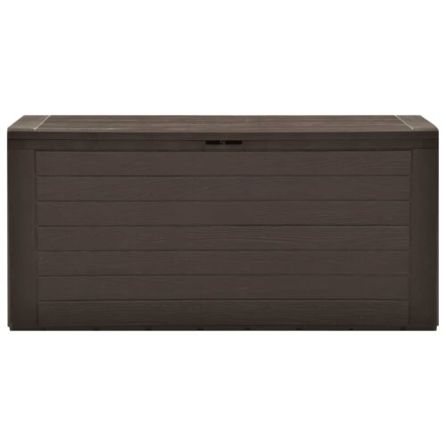 Garden Storage Box Brown 116x44x55cm - Image 2
