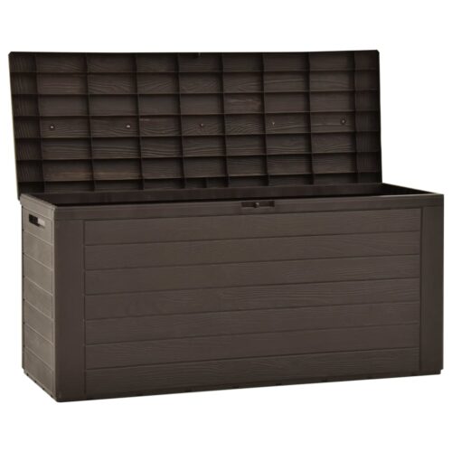 Garden Storage Box Brown 116x44x55cm - Image 4