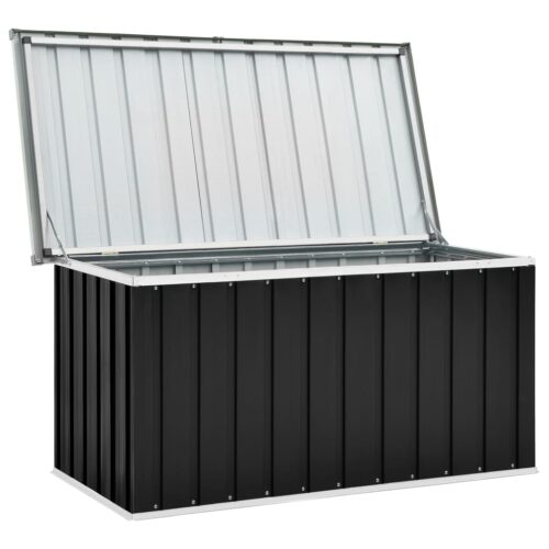 Garden Storage Box Anthracite 129x67x65cm - Image 2