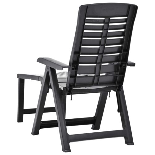 Portable Folding Outdoor Sun Lounger Garden Patio Pool Camping Beach Chair Anthracite - Image 5