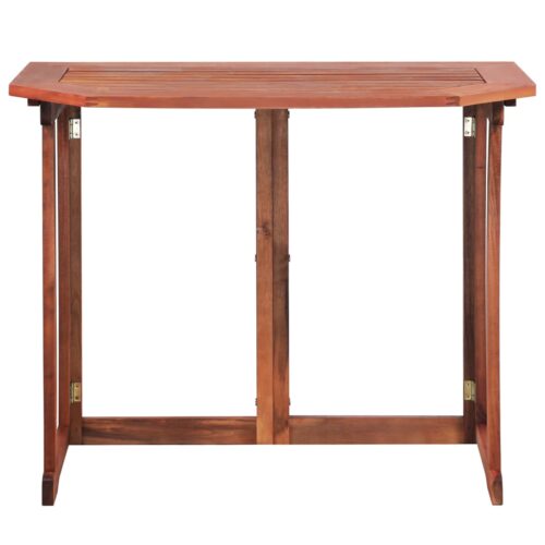 Bistro Table 90x50x75cm Solid Acacia Wood - Image 3