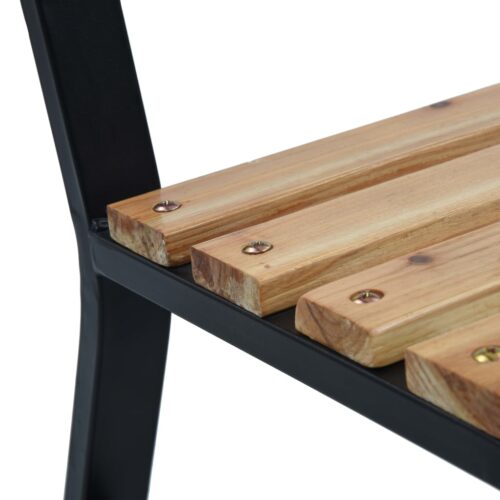Garden Bench 120cm Wood - Image 5