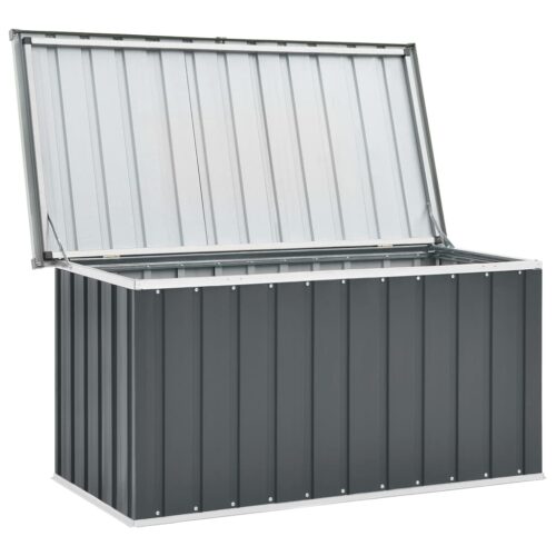 Garden Storage Box Grey 129x67x65cm - Image 2