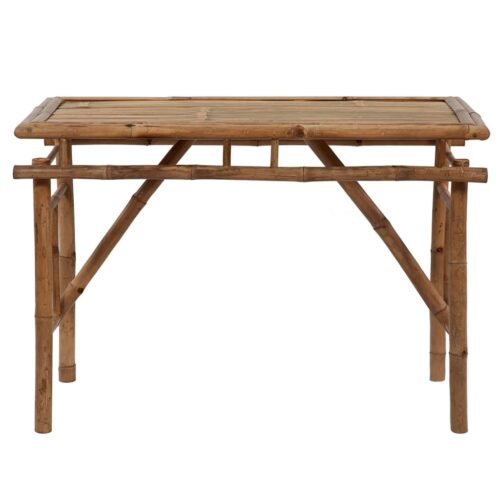 Folding Garden Table 115x50x75cm Bamboo - Image 2