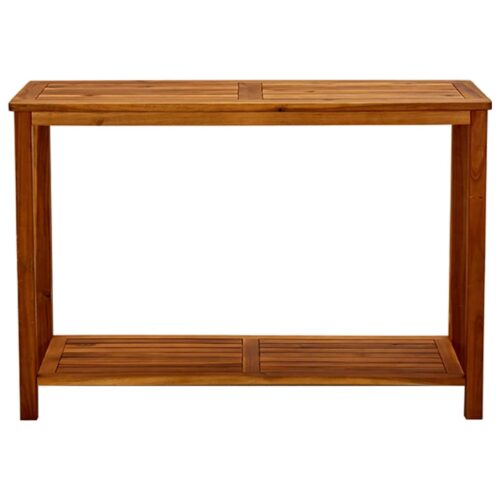 Garden Console Table Acacia Wood Timber Outdoor Garden Patio Storage Plant Stand 110cm - Image 2