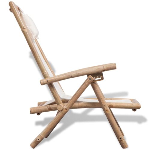 Outdoor Deck Chair Bamboo - Image 3