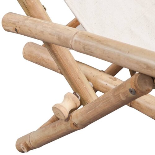 Outdoor Deck Chair Bamboo - Image 5