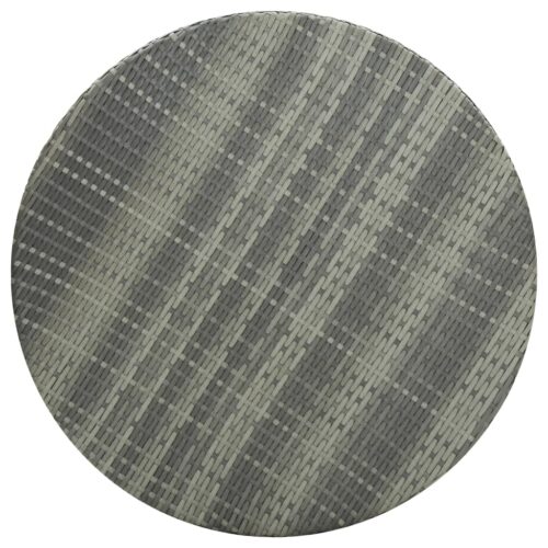 Garden Table Grey 75.5x106cm Poly Rattan - Image 2