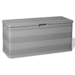 Garden Storage Box Grey 117x45x56cm