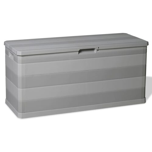 Garden Storage Box Grey 117x45x56cm