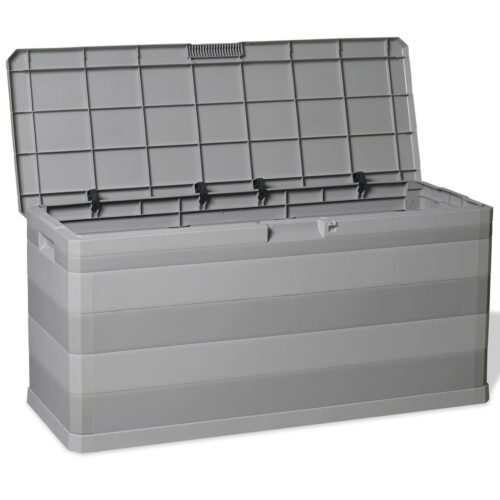 Garden Storage Box Grey 117x45x56cm - Image 7