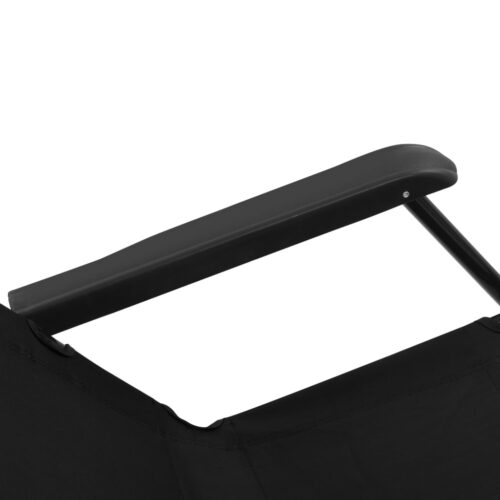 Folding Sun Loungers 2pcs with Footrests Steel Black - Image 11