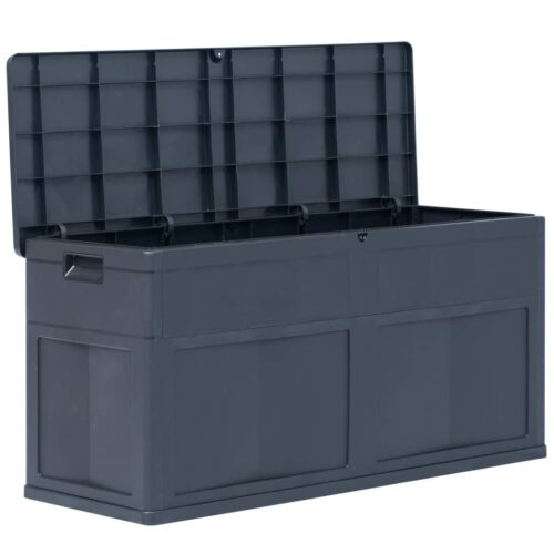 Garden Storage Box 320L Black - Image 2