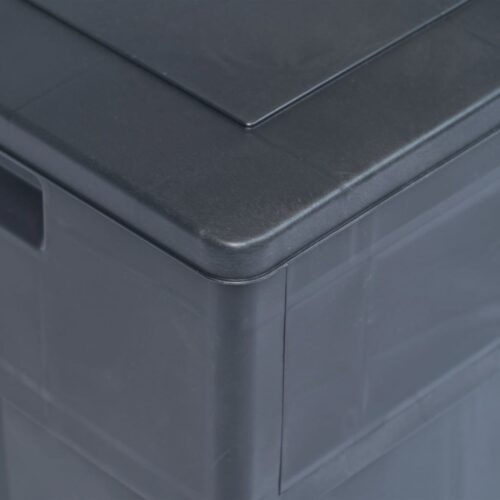 Garden Storage Box 320L Black - Image 6
