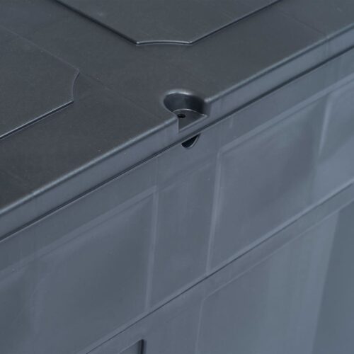 Garden Storage Box 320L Black - Image 8