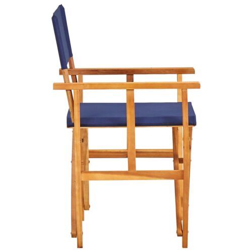 Director's Chair Solid Acacia Wood Blue - Image 3