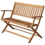 Garden Bench 120cm Solid Acacia Wood
