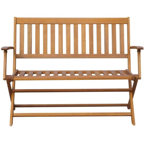 Garden Bench 120cm Solid Acacia Wood - Image 2