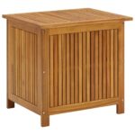 Outdoor Storage Box Garden Patio Deck Shed Tool Chest Wood Timber Bench Seat 60x50x58cm