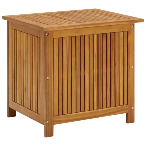 Outdoor Storage Box Garden Patio Deck Shed Tool Chest Wood Timber Bench Seat 60x50x58cm