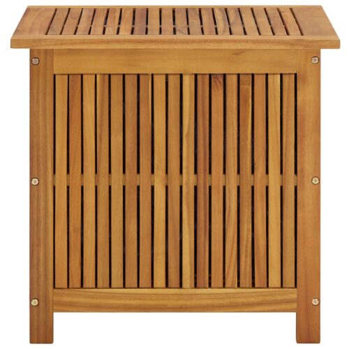 Outdoor Storage Box Garden Patio Deck Shed Tool Chest Wood Timber Bench Seat 60x50x58cm - Image 2