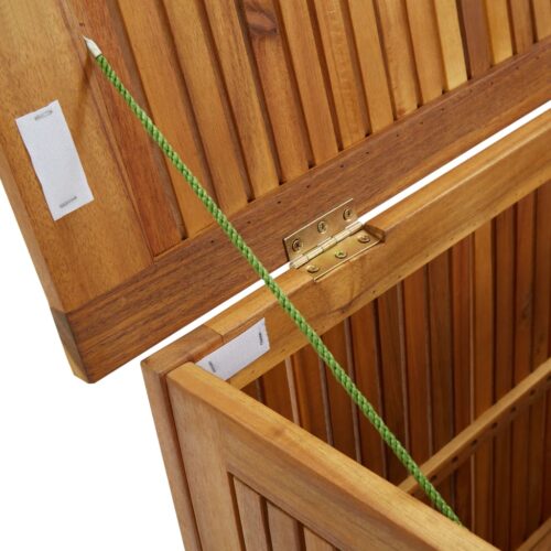 Outdoor Storage Box Garden Patio Deck Shed Tool Chest Wood Timber Bench Seat 60x50x58cm - Image 6