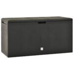 Garden Storage Box Anthracite 114x47x60cm