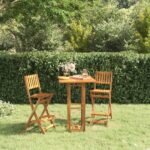 Bistro Table 75x75x110cm Solid Wood Acacia