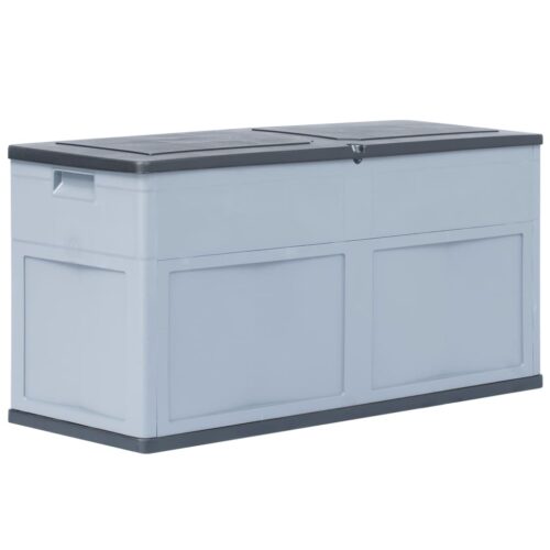 Garden Storage Box 320L Grey Black