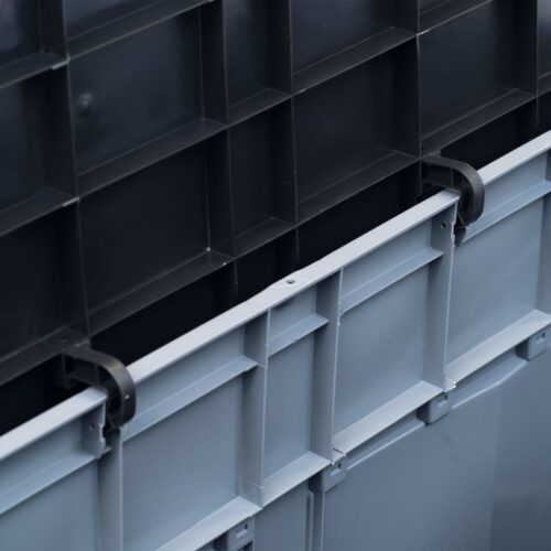 Garden Storage Box 320L Grey Black - Image 5