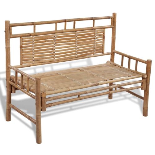 Garden Bench 120cm Bamboo