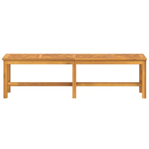 Garden Bench 150cm Solid Wood Acacia - Image 3