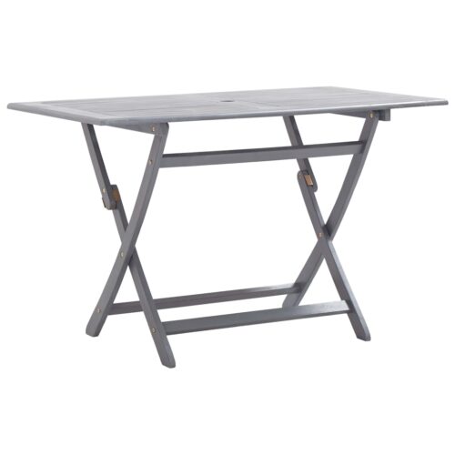 Folding Garden Table 120x70x75cm Solid Acacia Wood