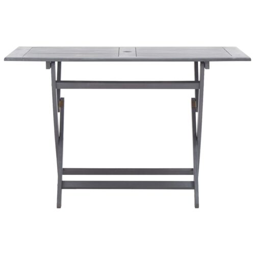 Folding Garden Table 120x70x75cm Solid Acacia Wood - Image 3