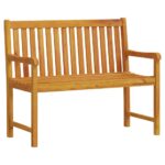 Garden Bench 110cm Solid Acacia Wood