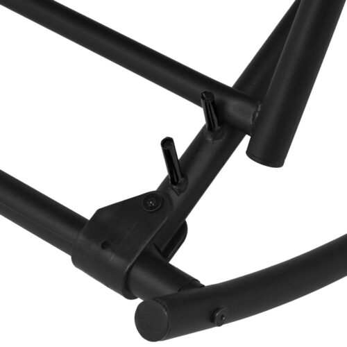Garden Rocking Chair Steel Textilene Black - Image 7