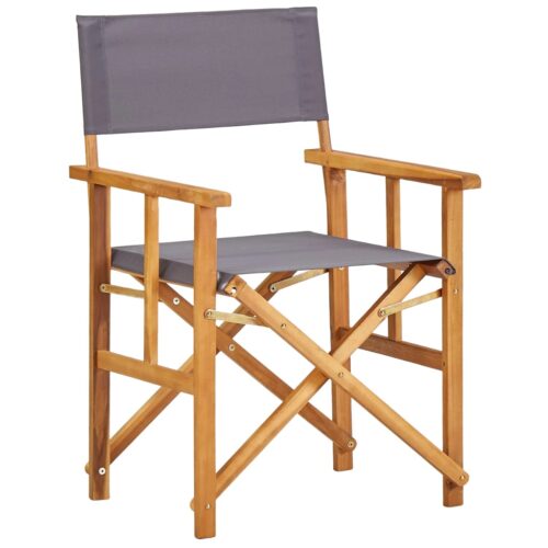Director's Chairs 2pcs Solid Acacia Wood - Image 2