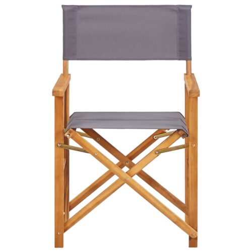 Director's Chairs 2pcs Solid Acacia Wood - Image 3