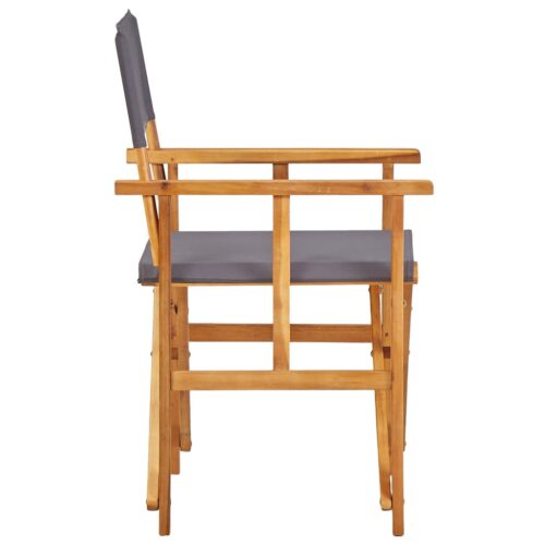 Director's Chairs 2pcs Solid Acacia Wood - Image 4