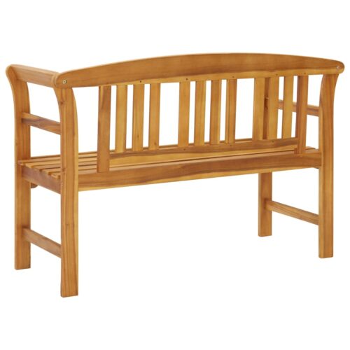 Garden Bench 114cm Solid Acacia Wood - Image 4