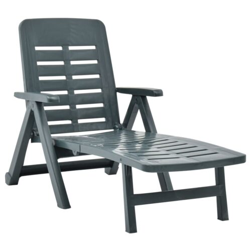 Portable Folding Outdoor Sun Lounger Garden Patio Pool Camping Beach Chair Green
