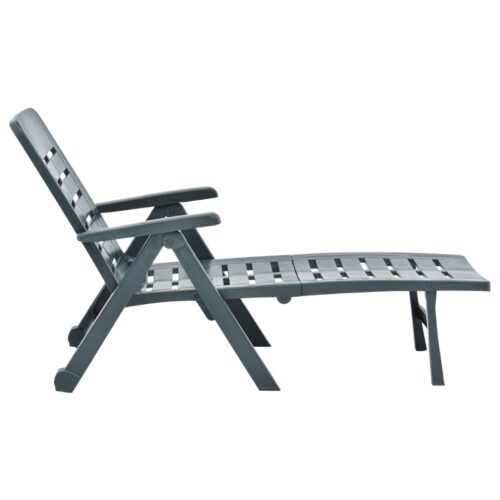 Portable Folding Outdoor Sun Lounger Garden Patio Pool Camping Beach Chair Green - Image 3