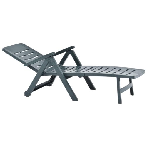 Portable Folding Outdoor Sun Lounger Garden Patio Pool Camping Beach Chair Green - Image 5