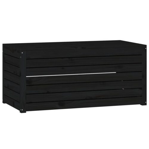 Garden Box Black 101x50.5x46.5cm Solid Wood Pine - Image 2